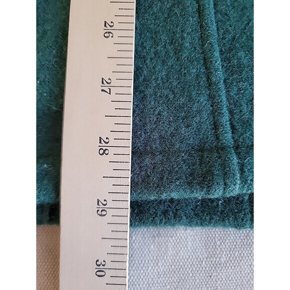 Appleseeds Wool Coat Womans L Dark Green Button Business Casual City Jacket EUC - Picture 11 of 11
